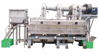 Vibrating fluidized bed dryer